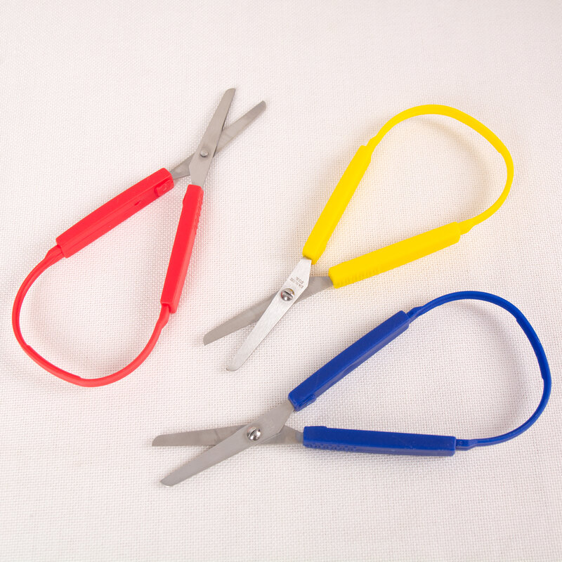 Mini nożyczki ze stali nierdzewnej do rękodzieła artystyczne narzędzie do cięcia uniwersalne kolorowe uchwyty nożyce z ostrzem