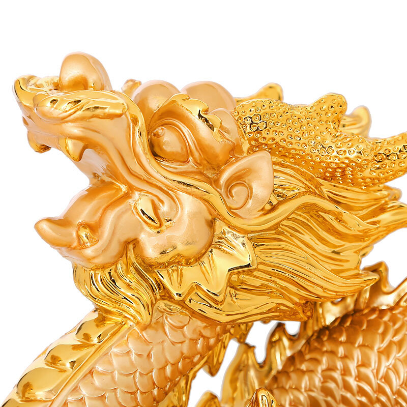 Jeśli szczęście feng shui ozdoby Shuilong lekkie poszycie perła Ornament rzemieślniczy wyposażenie domu 1136 dragon catch