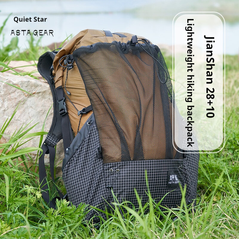 ASTA GEAR Ultralekki plecak z ramką SHAN 28+10L Outdoor Camping Hiking Lekki plecak trekkingowy Podróżowanie z plecakiem