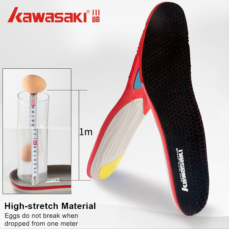 Милые абсорбирующие высокоэластичные стельки Kawasaki из полиуретана и полиэстера, аксессуары для кроссовок, CFT-28 36-45EUR
