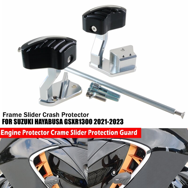 Крышка слайдера рамы двигателя мотоцикла для SUZUKI HAYABUSA GSXR1300 GSX 1300 2021 2022 2023 2024 защита от падения