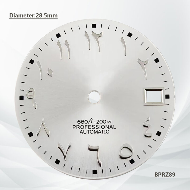 28.5mm NH35 non luminous Arabic numeral S logo 29mm dial automatic mechanical NH36 movement Lab watch accessories