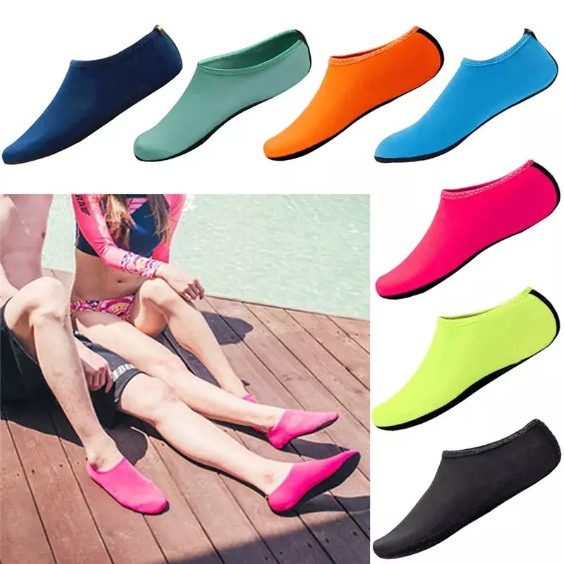 Unisex Water Non-Slip Sneaker Shoes Swimming Diving Socks Summer Aqua Beach Sandal Flat Shoe Seaside Socks Slipper for Men Women