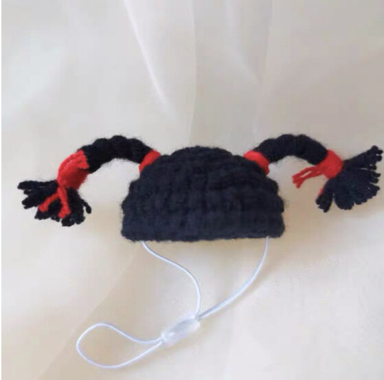 Mini Knitted Hand Hook Pet Headgear Hats for Hamsters, Parrots, Lizards, Snakes and Other Small Pets