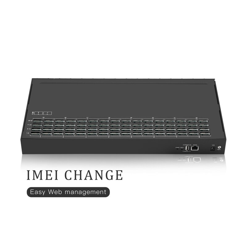 Factory Skyline 32-128 VOIP SMS Gateway Support IMEI Change Function 32 Ports 128 Sims Goip Gateway Simbox SIP Trunk SMS Machine
