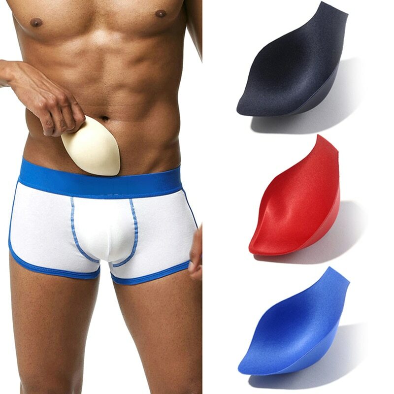 Nieuwe Mannen Sexy Slipje Penis Bult Pad Enhancer Cup Insert Voor Badkleding Ondergoed Onderbroek Korte Broek Spons Zakje Push Up Pad Pad