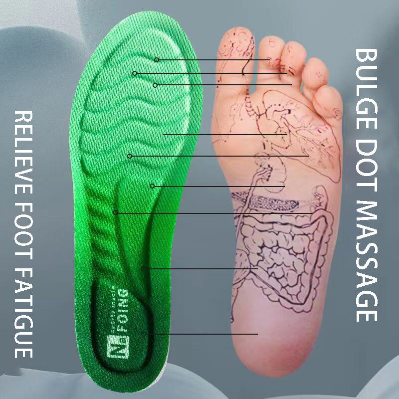 Sol sepatu olahraga ortopedi lembut sol PU kaki untuk sejuk peredam kejut sepatu lari bantalan untuk pria wanita sol dukungan lengkung