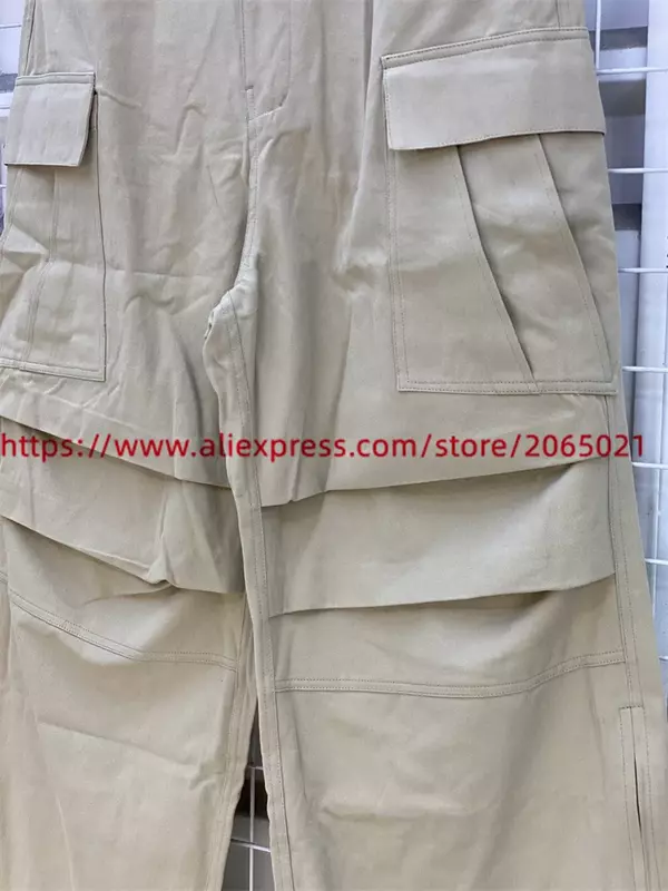 Spodnie typu NONNOD boczny zamek błyskawiczny spodnie Cargo męskie luźny zamek błyskawiczny kilka kieszeni odzież robocza Cargo spodnie