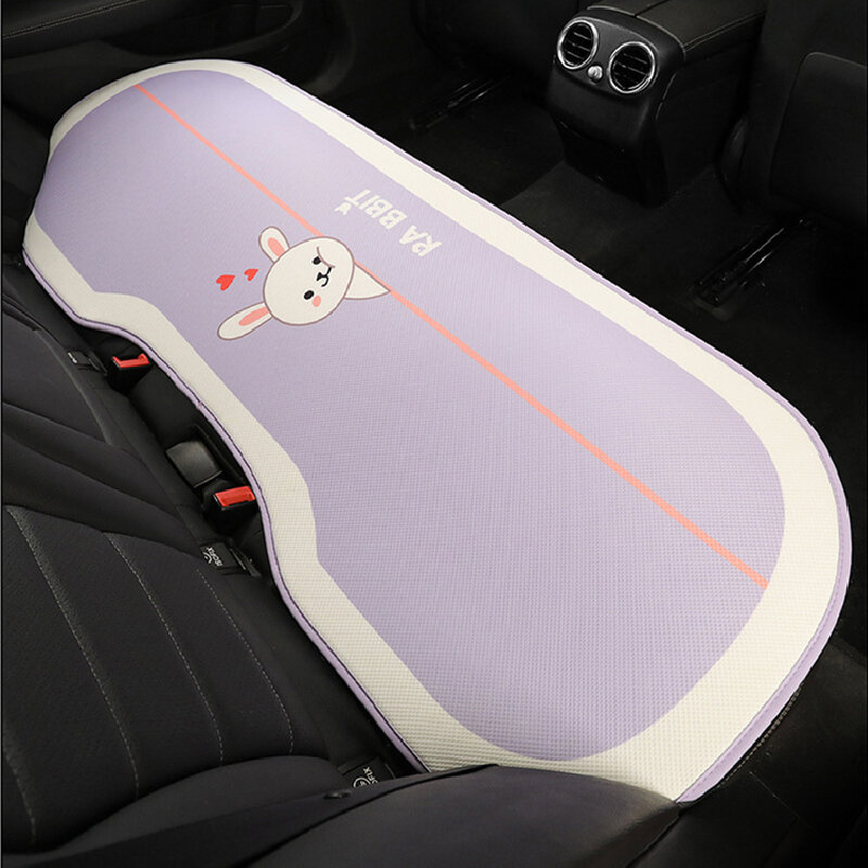 Car Seat Cover Cute Rabbit Cartoon Cushion Purple Protector Pad Universal For Audi Bmw Peugeot Toyota Mini Kia Lada Mazda Honda
