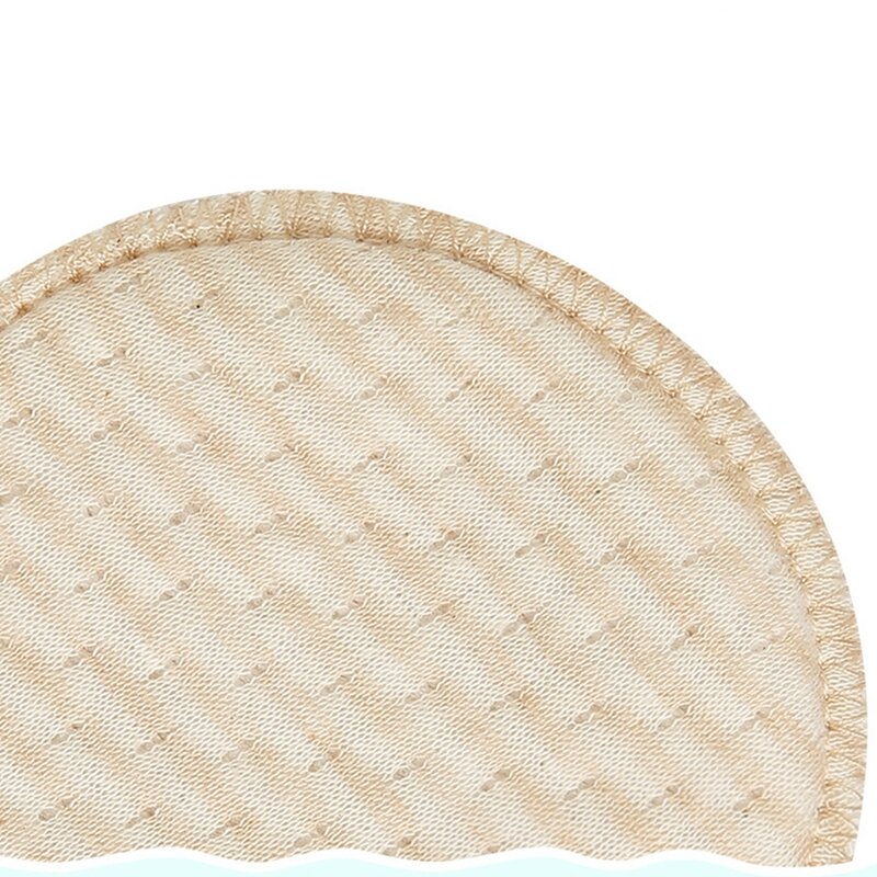 Cuscinetti per il seno da 4 pezzi assorbenti morbidi e traspiranti in cotone organico per la mamma cuscinetti per il seno Anti-trabocco accessori per l'allattamento
