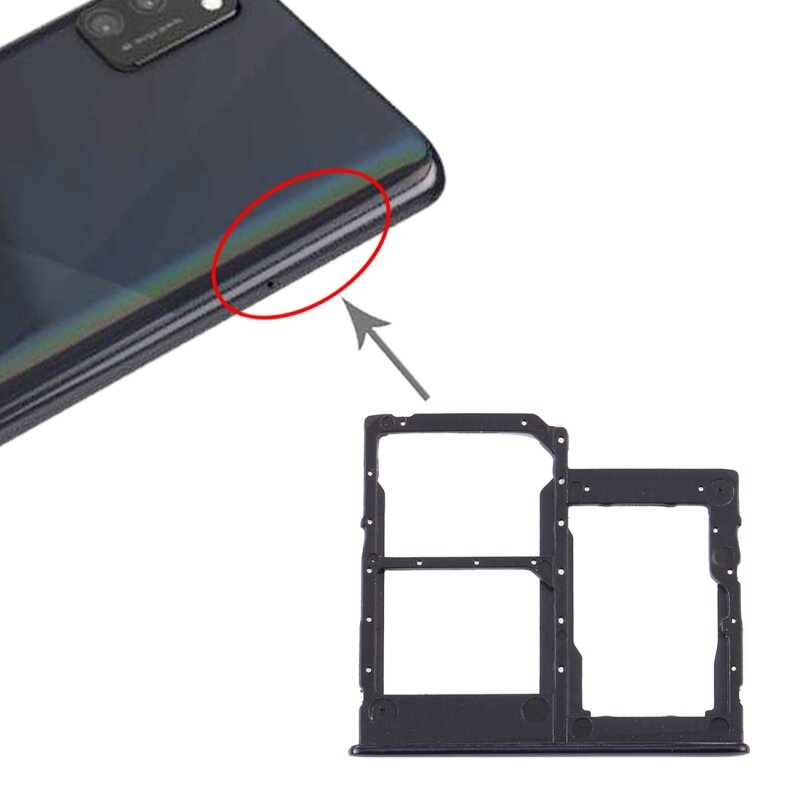 Taca na karty SIM + taca na karty SIM + taca na karty Micro SD do Samsung Galaxy A41 / A415 uchwyt na karty SIM część zamienna do telefonu