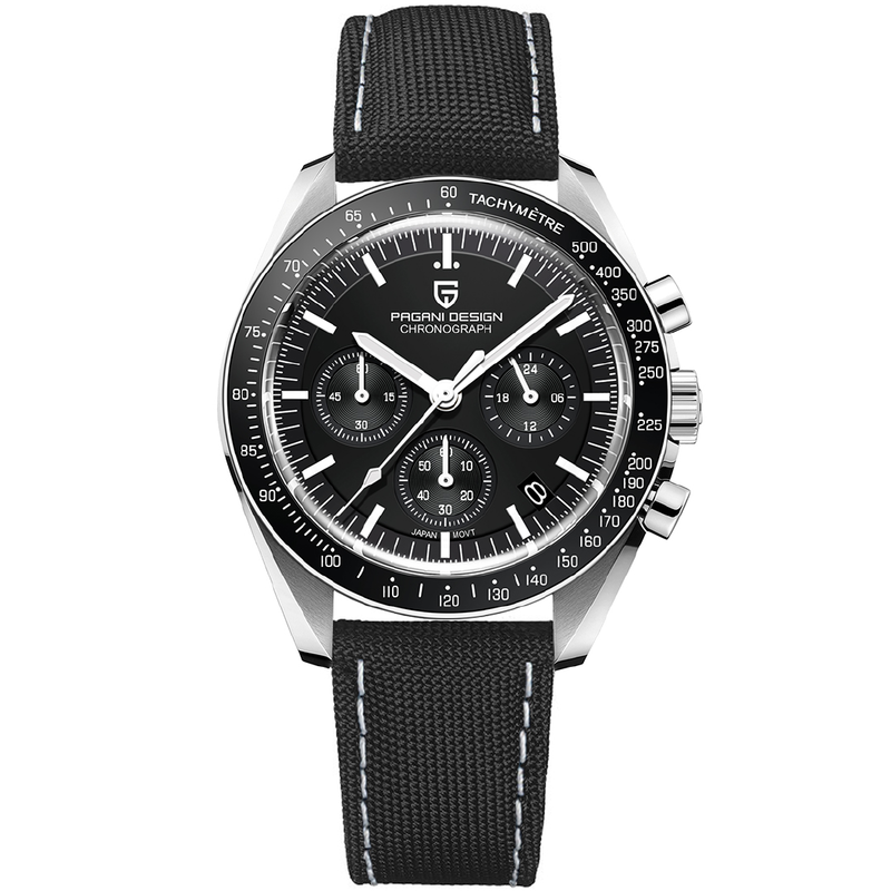 PAGANI DESIGN Moon Luxury Quartz Watch para homens Automatic Date Chronograph Sapphire crystal New 100M Relógio de pulso à prova d'água