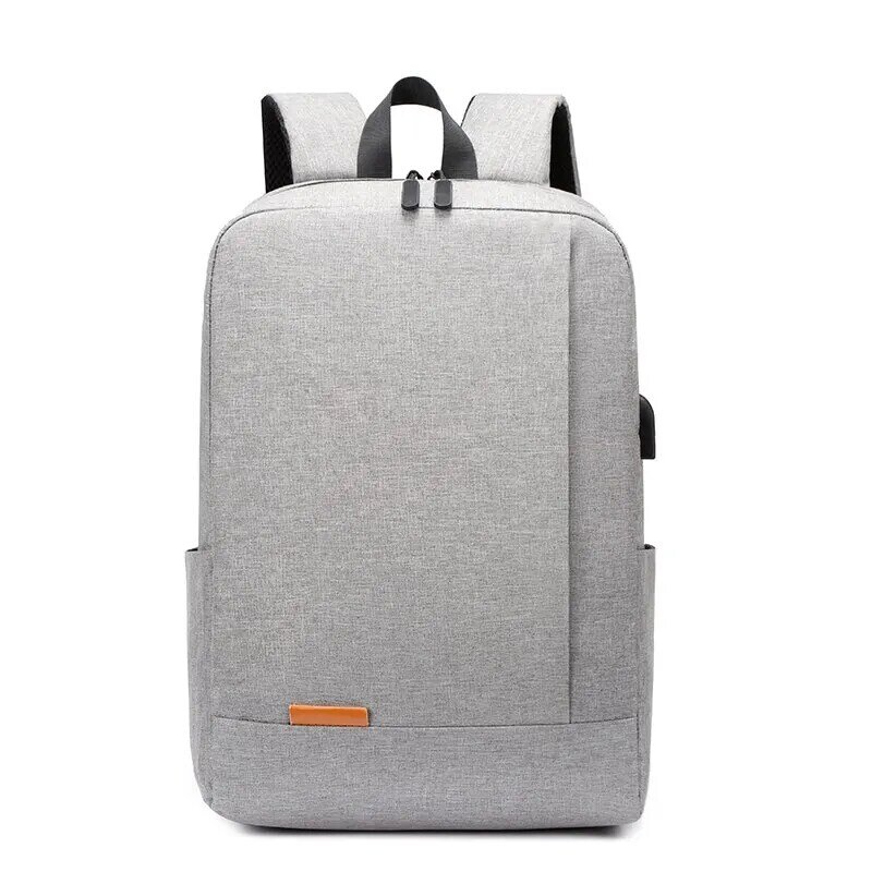 1 Pack de 15,6 pulgadas de negocios para hombre mochila de ordenador simple carga USB ligero mochila escolar viaje