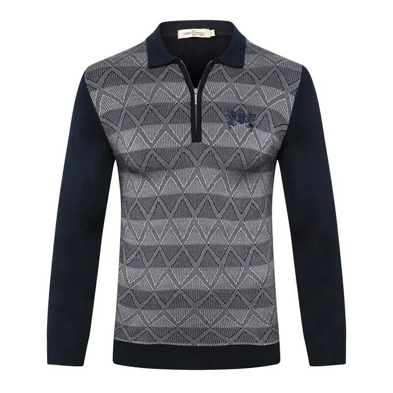 BILLIONAIRE BLKA CPTG Sweater wool men's 2024 new warm Fashion zipper elasticity Casual knitting high quality big size M-5XL