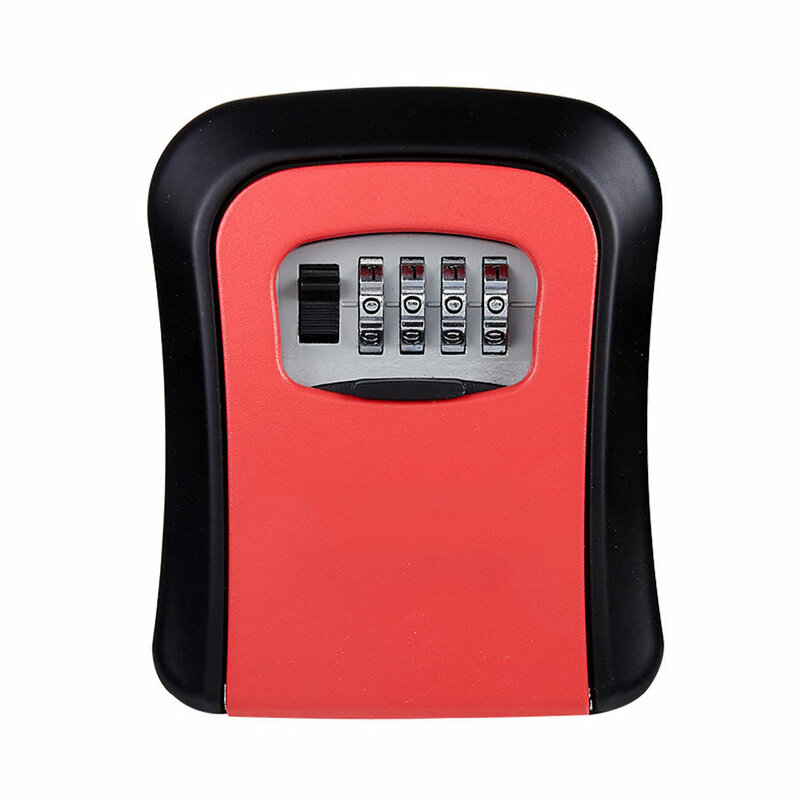 Safe Key Safe Organizer Box, combinação de 4 dígitos, senha de bloqueio, plástico ABS, para chave interior e exterior, U Disk