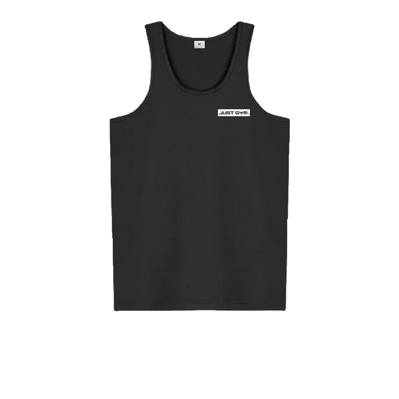 Brand Mens Korean Tank Top Quick Dry Clothing Work Out Gym Mesh Vest O-Neck Fitness Sleeveless Singlets