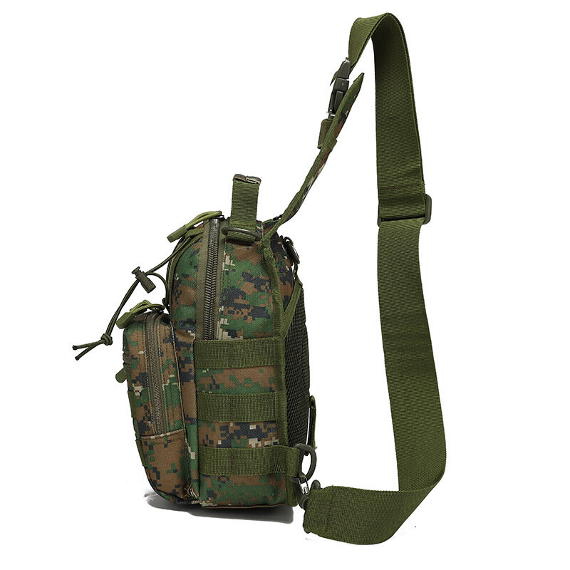 Chikage Tactical Riding Pack, Camo Field Sports Shoulder Bags, Portable Tactics Peito Bags, Alta Qualidade, Personalidade da Moda