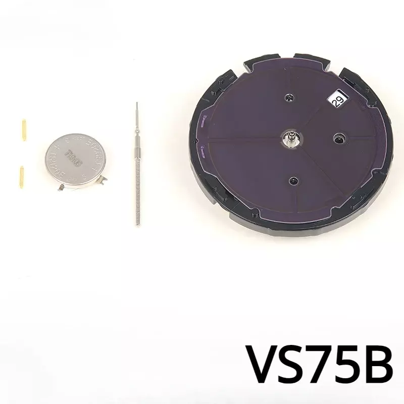 Aksesori Perbaikan Gerakan jam tangan VS75B/VS75A 6 tangan fotodinamis gerakan surya VS75 merek asli baru