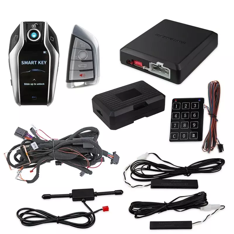 LCD Remoter Passive Keyless Entry Remote Start Stop Plug And Play สำหรับ E90/F20/F21/F22/F23/F24/F30/F31