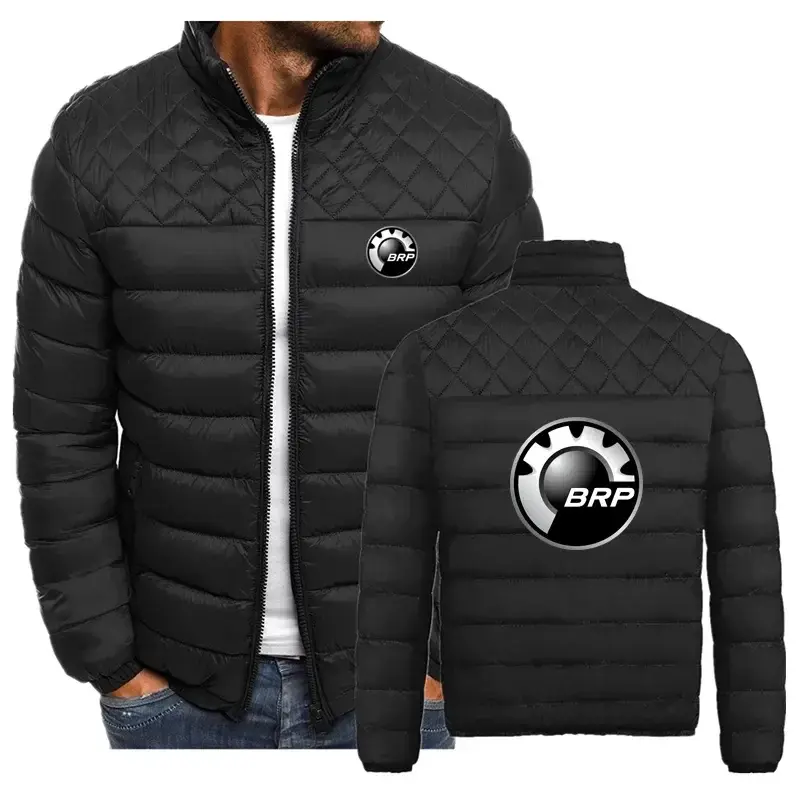Autumn and winter new brp male cotton padded jacket simple and elegant ling grid cotton padded male jacket
