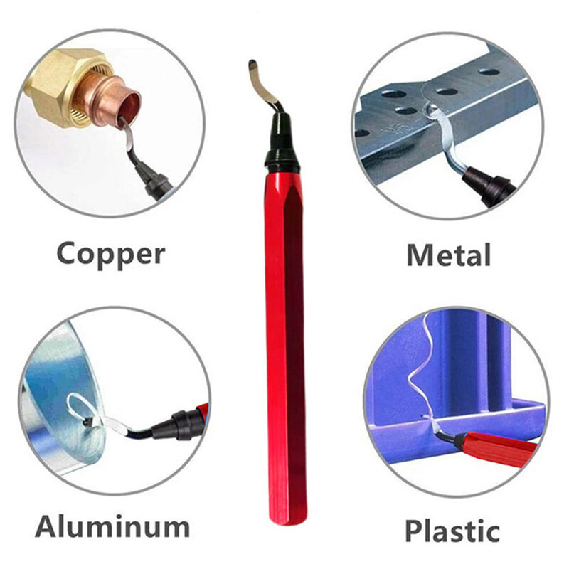 Metal Burr Deburring Tool, Handle Remover, Ferramenta De Corte, Rotary Deburr Blade, Aço Inoxidável, Alumínio, 10Pcs, RB1000
