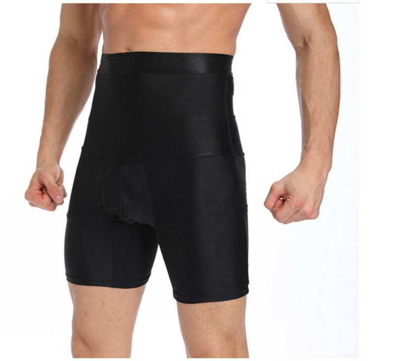 Men Body Shaper Waist Trainer Slimming Shorts High Waist Shapewear Modeling Panties Boxer Briefs Stretch Tummy Control Underwear