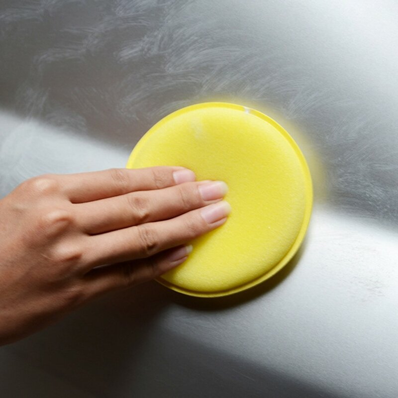 1 pz spugne dettagli polacco applicatore per auto cera ceretta schiuma detergente per l'uso con smalto per cera medicazione per pneumatici