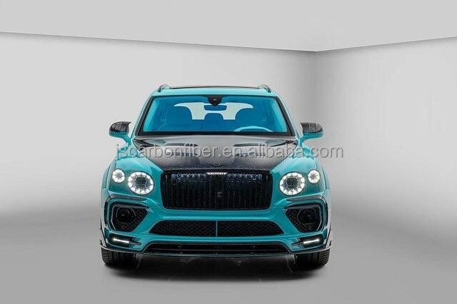 Newest Products M Style Full Set Dry Carbon Fiber Bodykit Car Bumper Side Skirts Bonnet Rear Diffuser For Bently Bentayga