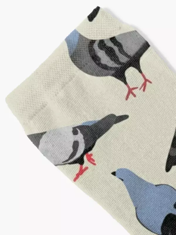 Calcetines de compresión para hombre y mujer, medias calentadas, diseño 33, palomas