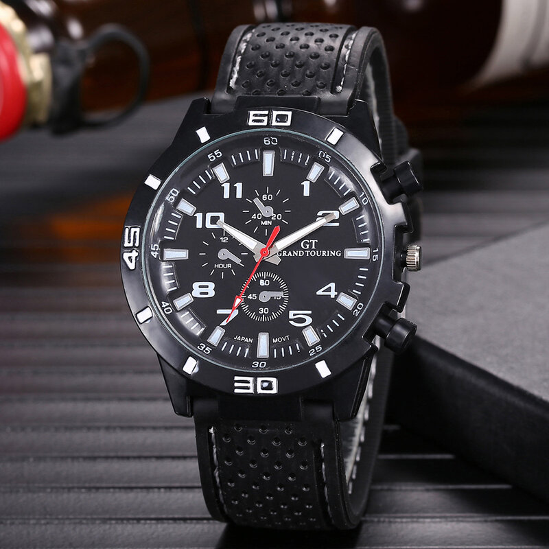 Спортивные силиконовые мужские часы, модные классические роскошные деловые наручные часы для гонок, повседневные кварцевые мужские часы, подарки для мужчин и женщин
