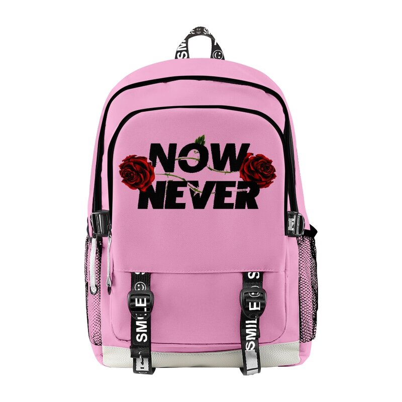 حقيبة ظهر من Colby Brock Now or أبدا باللون الأسود 2022 حقيبة مدرسية غير رسمية للنساء والرجال والبنات والأولاد حقيبة للجنسين XPLR
