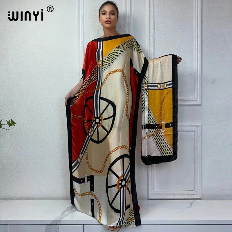 Dress Length:130cm Bust:130cm New Fashion dresses Bazin Print Dashiki Women Long Blouse Yomadou Color Pattern oversize