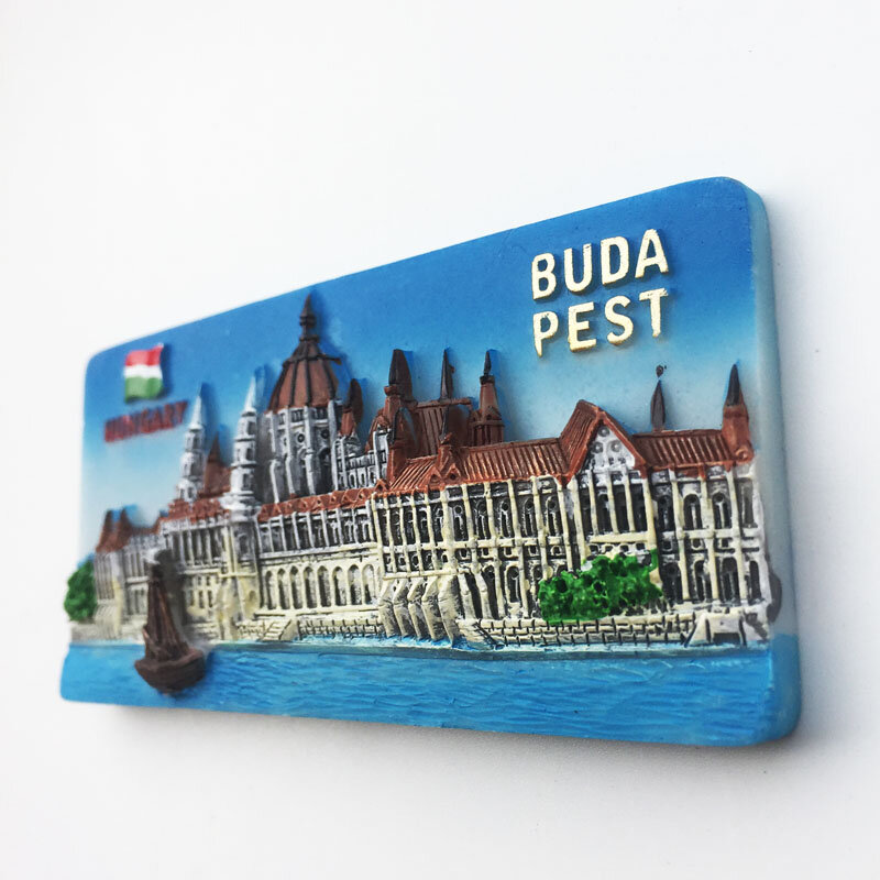 Hungary Travelling Fridge Magnetic Stickers Creative Budapest Tourist Souvenirs Fridge Magnets Home Decoration Fridge Stickers