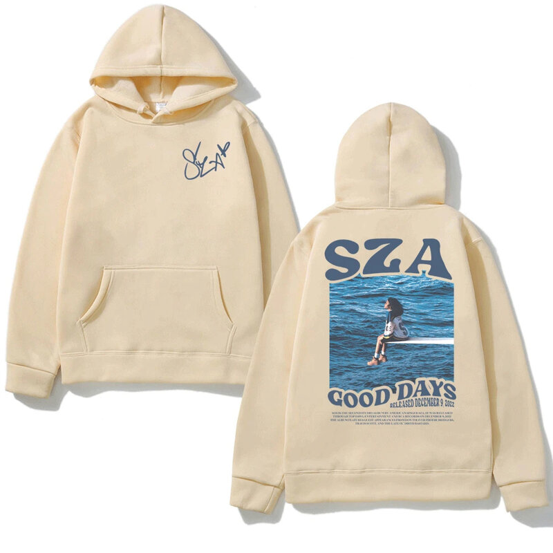 Sudadera con capucha de SZA Music Album SOS para hombre y mujer, jersey de manga larga Simple, moda urbana, tendencia Hip Hop, Harajuku, sudadera grande Y2k