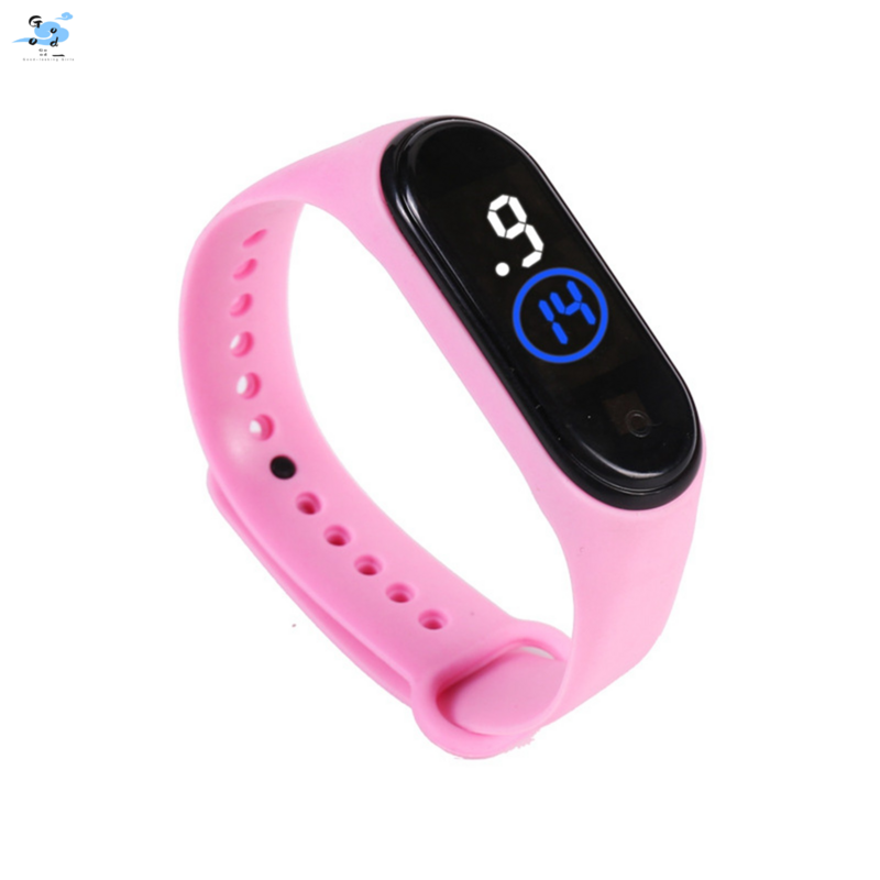 Relógios digitais com pulseira de silicone para homens e mulheres, relógio eletrônico, bonito cronógrafo, relógio LED rosa, 2022