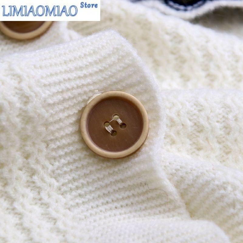 New Peter Pan Collar Ruched Solid Casual Acrylic Knitted Cardigan Long Sleeve Single-breasted Autumn Winter Female Jumpers