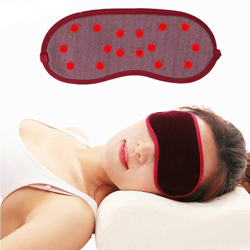 مدلك التورمالين بمغناطيس الأشعة تحت الحمراء ، العناية بالنوم ، حماية العين ، الألم ، التعب ، الغمامة ، تحسين النوم ، قناع العين