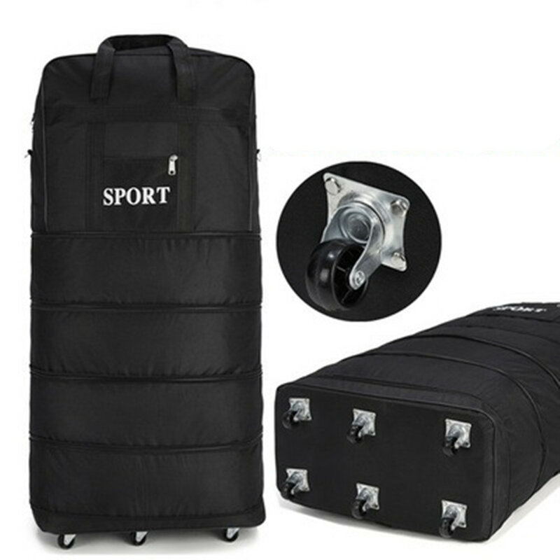 Air Checked Bag Luggage Travel Universal Wheel Foldable Moving Storage Oxford Waterproof Packing Cubes