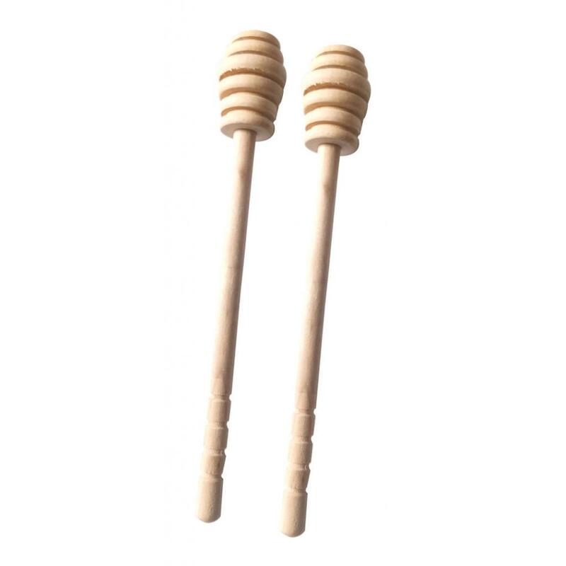 4 PCS Wood Dippers Sticks,6.3 Inches Long Wooden Dipper Stirring Stick for Jam Jar Dispense
