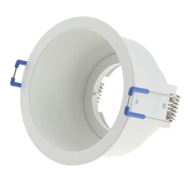 Black Round Recessed Light Spotlight Halogen LED Incl Base 220V GU10 Ceiling Spot Light Aluminum Frame Fitting MR16 Fixture