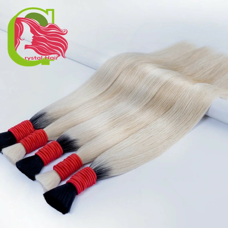 Natural Deep Black Brown Color Cabelo Loiro Vietnamita Blonde Color Hair Bulk 613 Human Hair Bundles Hair Extensions