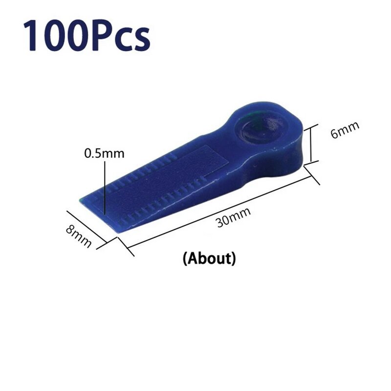 100 шт., регулируемые пластиковые разделители для плитки