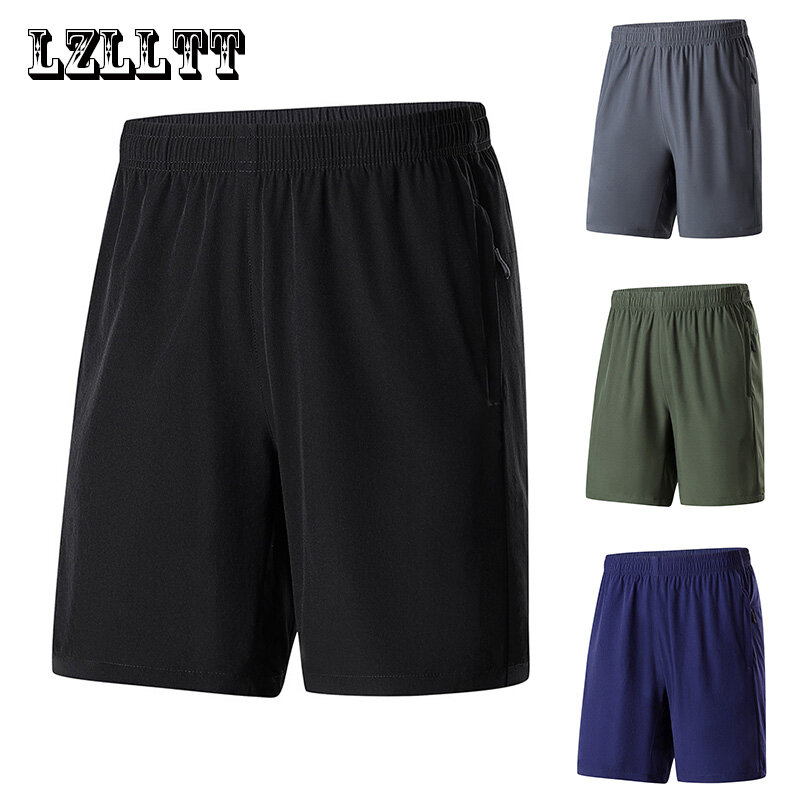 Plus Size 11XL 12XL Summer Men Solid Sport Shorts pantaloncini da spiaggia traspiranti da uomo pantaloncini da jogging grandi Quick Dry maschili 9XL 10XL
