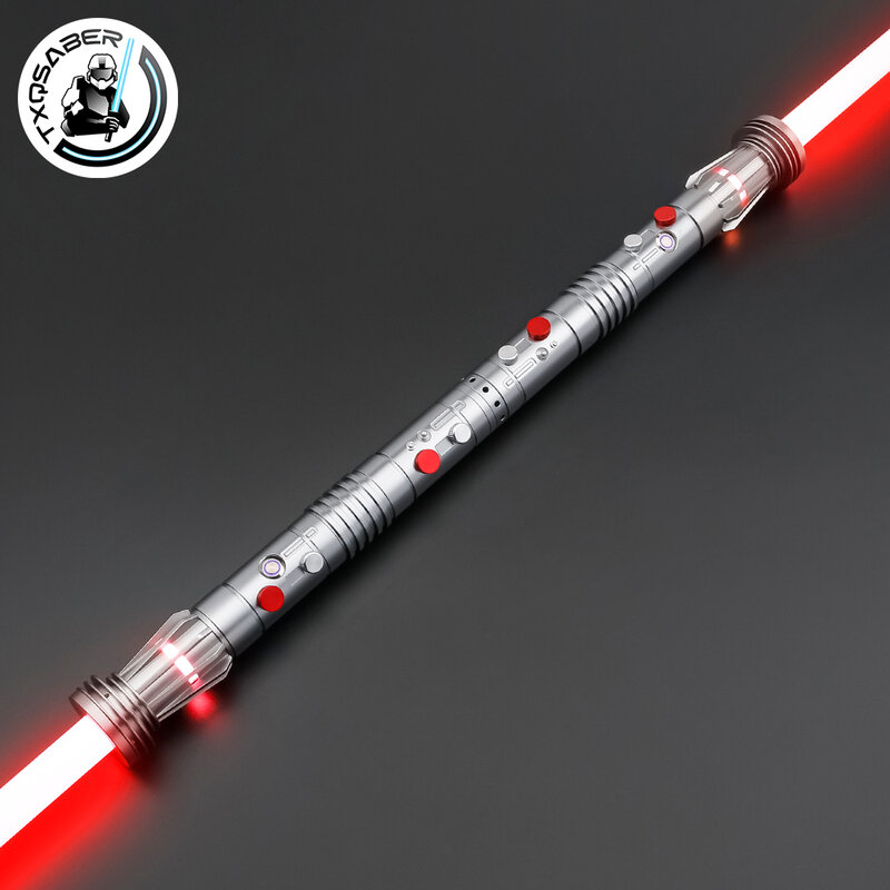 TXQSABER Neo Pixel Lightsaber 2PCS Double Blade Smooth Swing App Control Laser Sword Metal Handle Sith Cosplay Toys Darth Maul