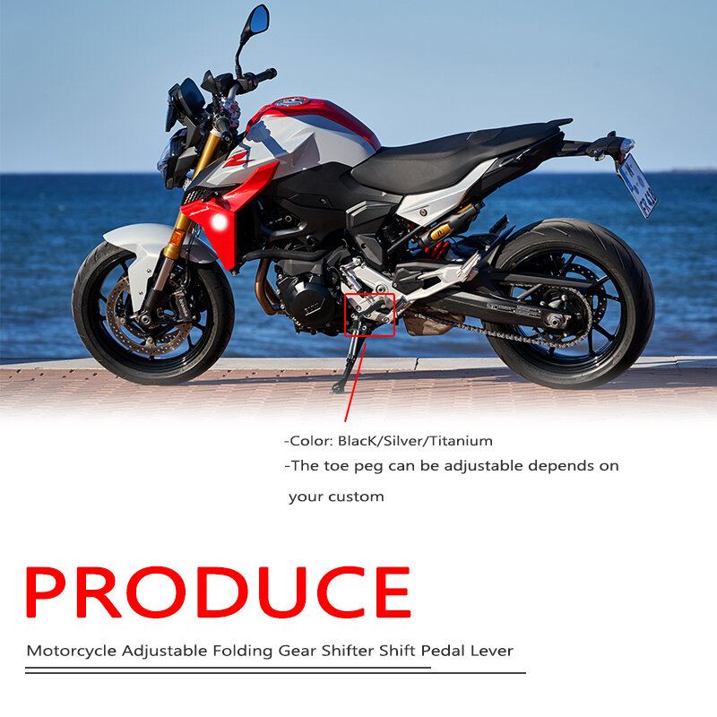 Palanca de cambios plegable ajustable para motocicleta, Pedal de aluminio CNC para BMW F900R F900XR F900 R F900 XR F 900XR 2020 2021