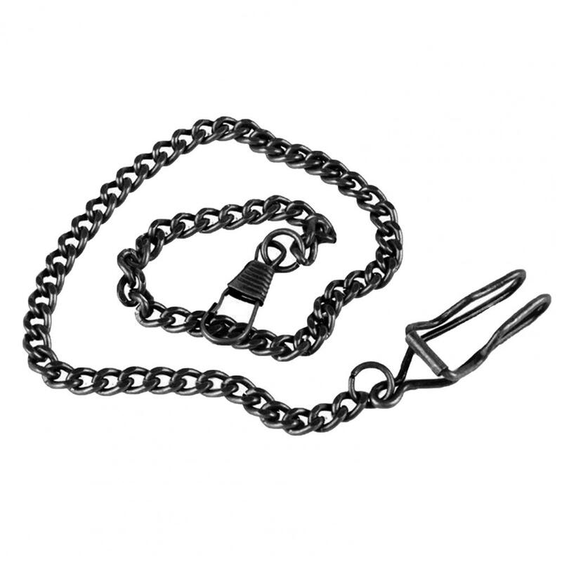 Pocket Watch Chain Antique Quartz Women Men Vintage Pocket Watch Bronze Alloy Twisted Chain Loop Chain Necklace Watch Link Chain
