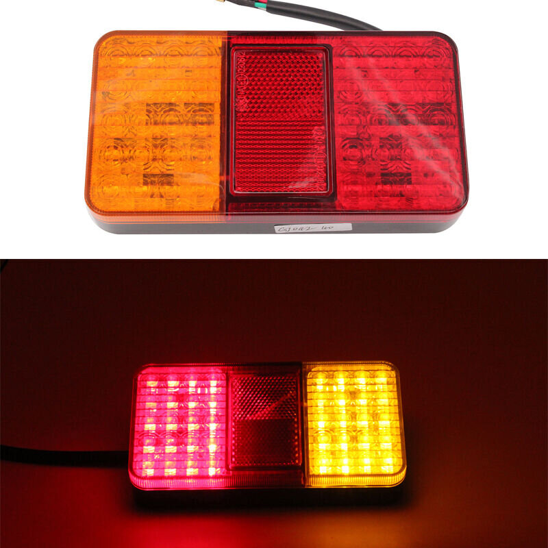 1 قطعة 10 LED الذيل ضوء الضوء الخلفي بدوره إشارة مؤشر وقف مصباح الفرامل الخلفية ضوء ل سيارة شاحنة مقطورة قافلة