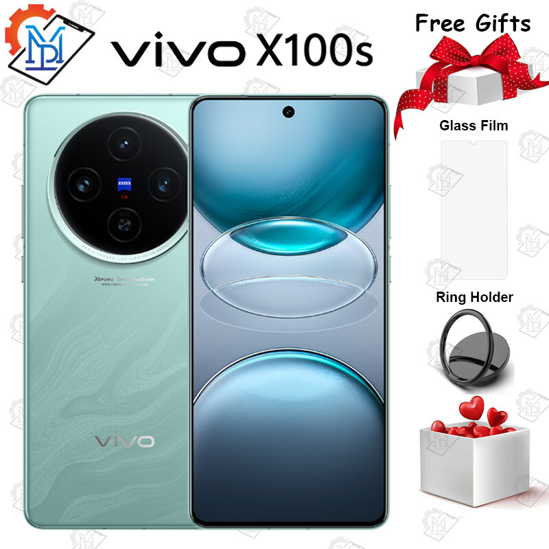 Vivo X100s 5G asli ponsel 6.78 inci AMOLED layar 120Hz Dimensity 9300 + OriginOS 4 baterai 5100mAh NFC ponsel pintar