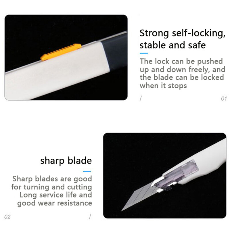 Японские канцелярские принадлежности, точный нож с лезвиями, резак для бумаги, металлический художественный нож