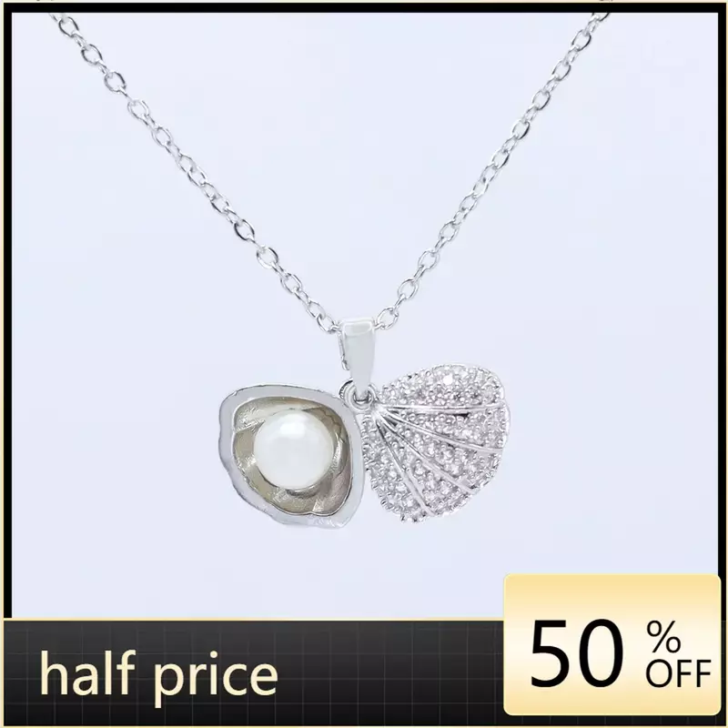 Classic Shell Pearl Necklace Fashion Small Fresh Clavicle Chain Micro-inlaid Simple Versatile Pendant Gift Giving